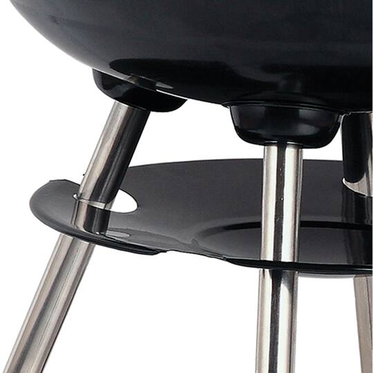 Brentwood 17" Portable Charcoal BBQ Grill with Wheels
